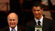 Joseph Blatter se disculpó con Cristiano Ronaldo por burlas