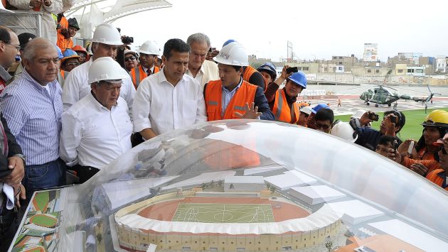 Ollanta Humala inspeccionó las obras para los Bolivarianos. (Difusión)