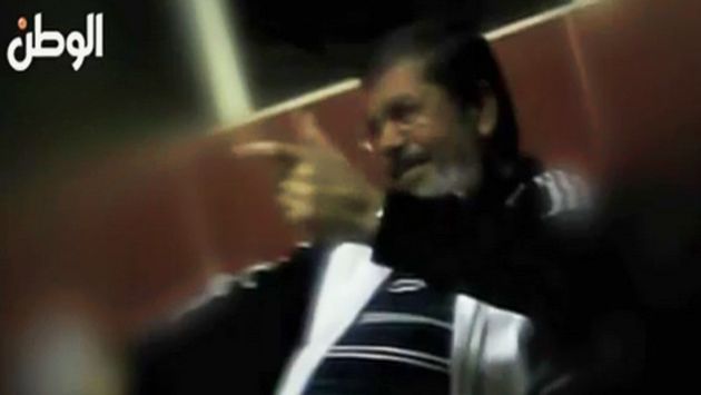 Mohamed Mursi captado en video. (AFP)