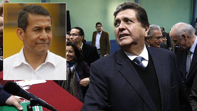 Alan García reta a Ollanta Humala a un debate. (David Vexelman)