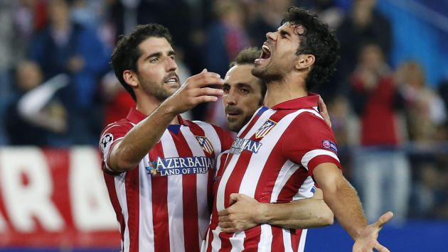 Diego Costa marcó un tanto para el Atlético de Madrid. (EFE/Canal N)