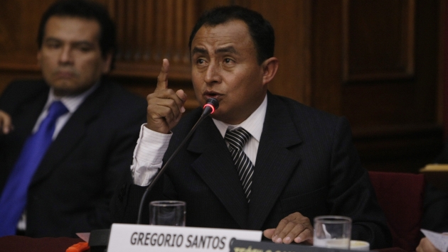 Algunos congresistas piden incluso prisión para Gregorio Santos. (Rafael Cornejo)