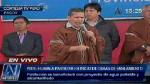 Ollanta Humala habló desde Cerro de Pasco. (Canal N)