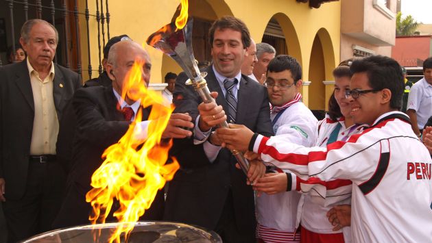 La antorcha de los Juegos Bolivarianos arribó ayer por la mañana a nuestro país. (Difusión)