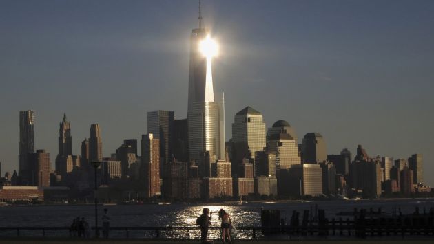 El One World Trade Center tiene una antena de 124.4 metros. (Reuters)