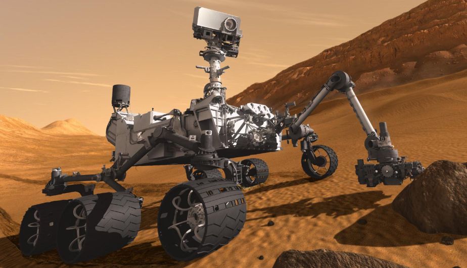 ‘Curiosity’ es un robot libre. Explorando Marte y tiene libre navegación. Eso quiere decir que él mismo decide a dónde ir y cómo ir. Tiene la capacidad de analizar qué camino le conviene gracias a su cámara que gira 360 grados. (NASA)
