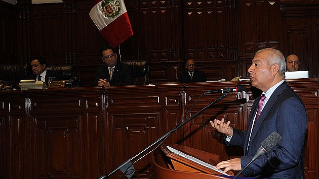 Wilfredo Pedraza durante su última presentación en  el Pleno del Congreso. (USI)