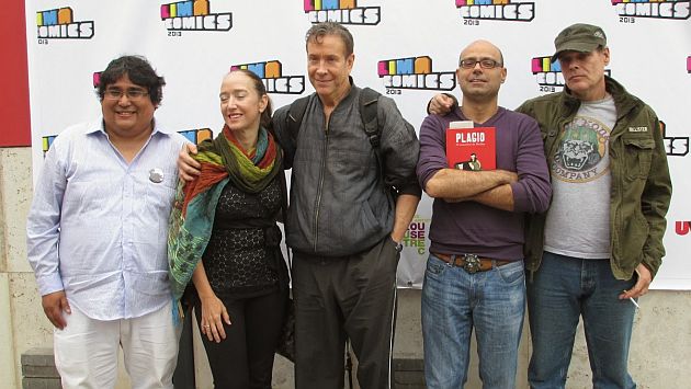 ‘Chiqui’ Vilca, director de Lima Comics, junto a invitados internacionales. (Internet)