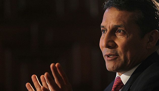 Ollanta Humala dio una entrevista en Palacio de Gobierno. (EFE)