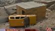 Taxi cae sobre techo de vivienda de Carabayllo