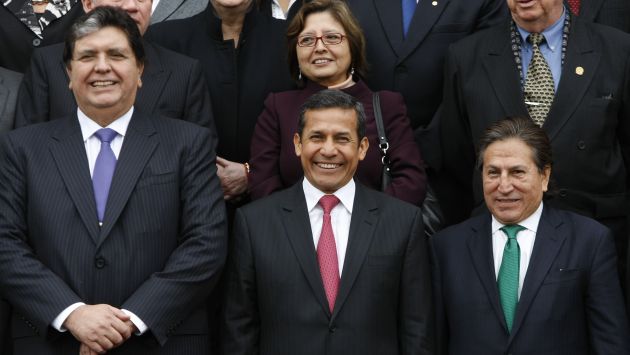 A Ollanta Humala, Alan García y Alejandro Toledo sonríen con la posibilidad de no responder ante la justicia por sus actos. (Perú21)