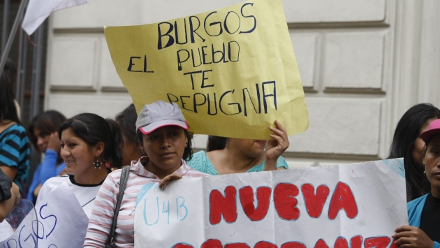 Juicio popular. Pobladores de San Juan de Lurigancho protestaron en las calles contra su alcalde. (Mario Zapata)