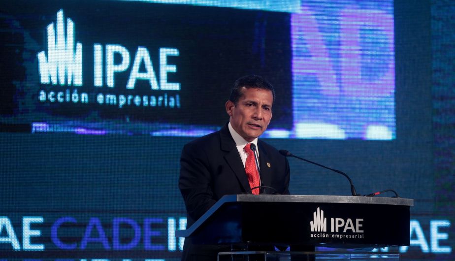 Ollanta Humala hizo un llamado a los empresarios, desde los más grandes a los más pequeños, a aprovechar las oportunidades de inversión que ofrece el Perú. (Nancy Dueñas/Perú21)