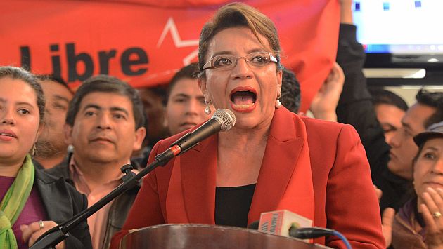 Xiomara Castro no quiere reconocer su derrota electoral. (AFP)