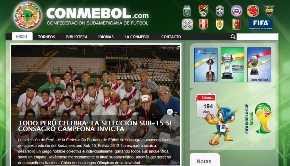 La Conmebol felicitó a la selección peruana Sub 15 por el título obtenido en el Sudamericano.