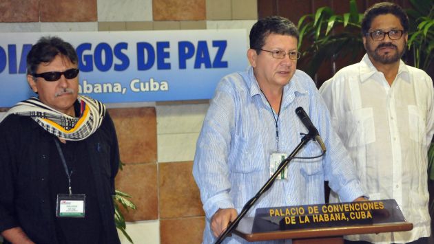 FARC en Cuba: Pablo Catatumbo expone planteamiento. (EFE)