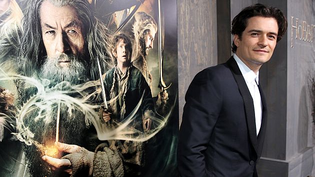 Orlando Bloom en el estreno de la segunda parte de El Hobbit. (AP)