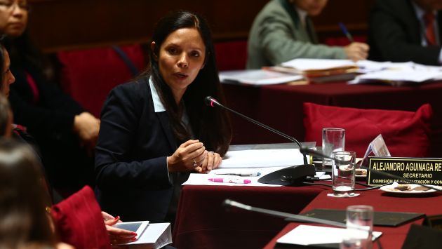 Mónica Rubio habló de Qali Warma en Comisión de Fiscalización. (Rafael Cornejo)