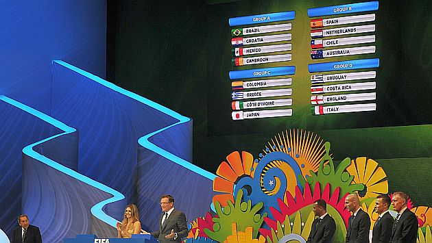 El sorteo del Mundial Brasil 2014 fue una fiesta. (AFP)