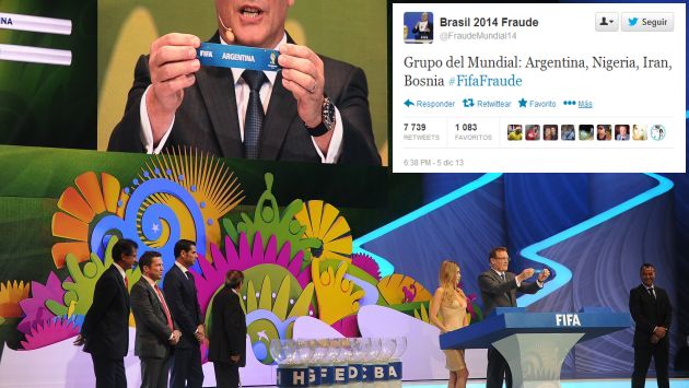 Un ‘tuitero’ predijo 24 horas antes del sorteo del Mundial el grupo de Argentina. (AFP/Internet)