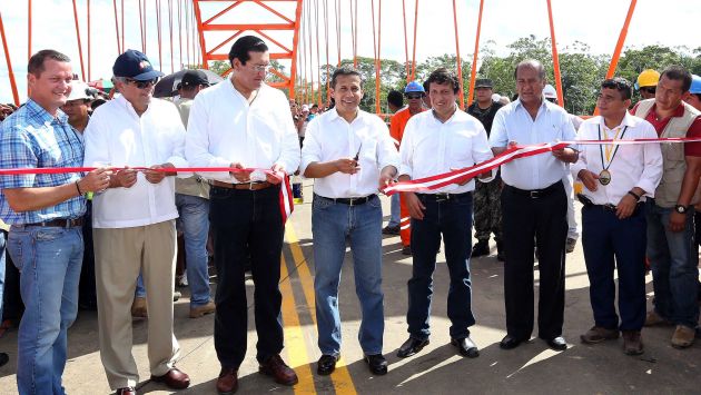 Ollanta Humala estuvo en Loreto inaugurando una obra. (Andina)