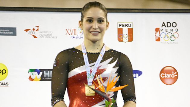 Sandra Collantes se corona como la gimnasta top de Sudamérica. (EFE)