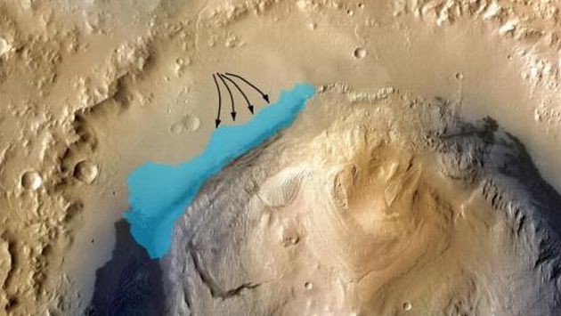 Curiosity halló lago en Marte. (NASA)