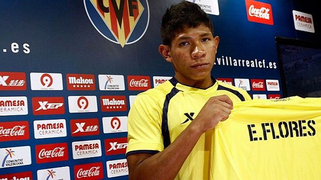 Edison Flores debutó en primer equipo del Villarreal. (USI)