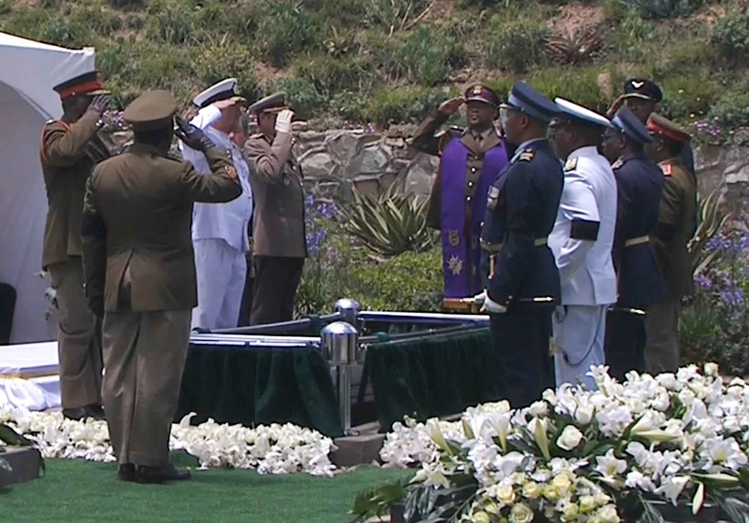 Funerales de Nelson Mandela con honores de Estado. (AFP)