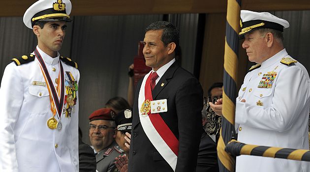 Humala declaró tras clausurar el Año Académico 2013 de la Escuela Naval del Perú. (Andina)