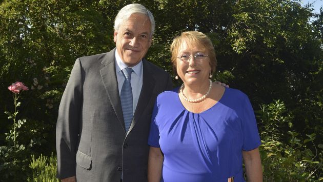 Michelle Bachelet y Sebastián Piñera se reunieron hace unos días tras el triunfo de la socialista. (Reuters)