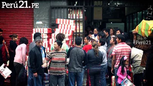Informalidad en las calles ante falta de fiscalización. (Perú 21)