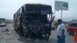 Panamericana Sur: 15 heridos tras choque de bus Soyuz contra tráiler 