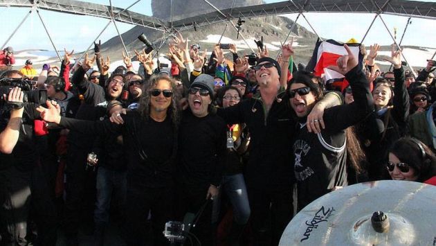 Metallica compartió con sus seguidores el video de su concierto en la Antártida. (Facebook de Metallica)