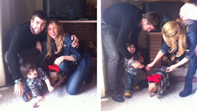 Hijo de Shakira y Piqué celebra su primer caga tió. (Instagram)
