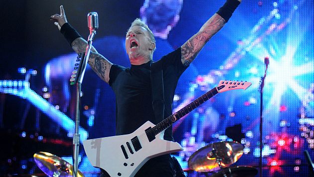Metallica, liderada por James Hetfield, regresará a Lima este 20 de marzo. (AFP)