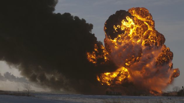 EEUU: Evacuado un pueblo de Dakota del Norte por choque de trenes. (AP)