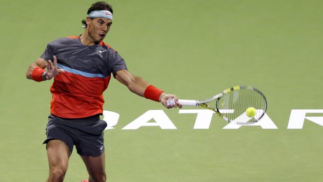 Rafael Nadal sufrió para ganar en Doha. (Reuters)