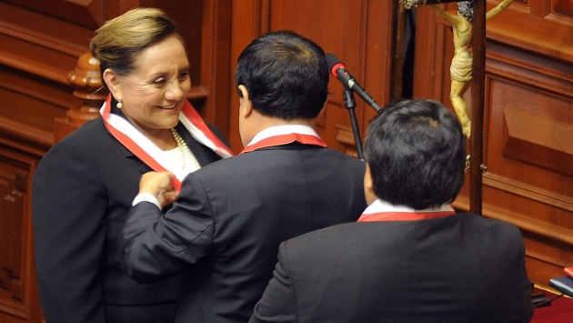 Rosa Núñez juró ayer. (Congreso)