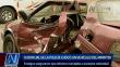 Suboficial PNP choca vehículo del Ministerio del Interior contra un taxi