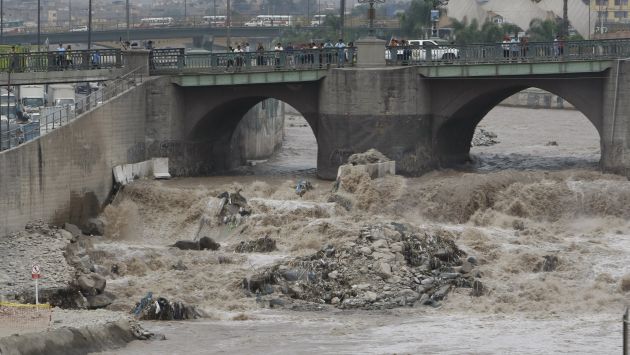 Decrecimiento en caudal del río Rímac no repercute en Lima. (Luis Gonzales)