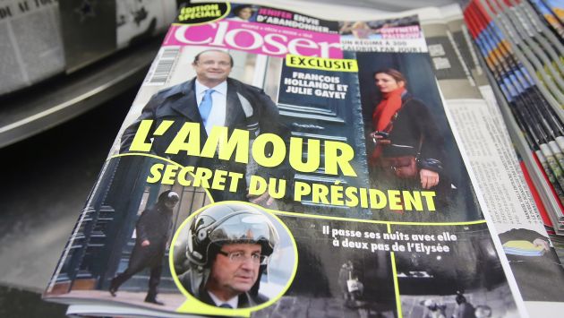 François Hollande explota por supuesto amorío con actriz Julie Gayet. (AP)