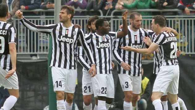 Juventus consiguió su undécima victoria consecutiva. (EFE)