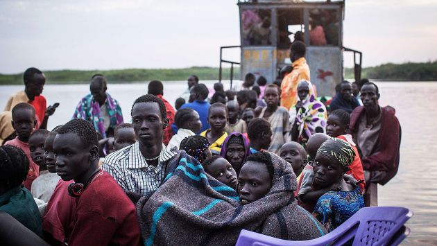 Sudan del Sur: Más de 200 desplazados mueren ahogados. (AFP)