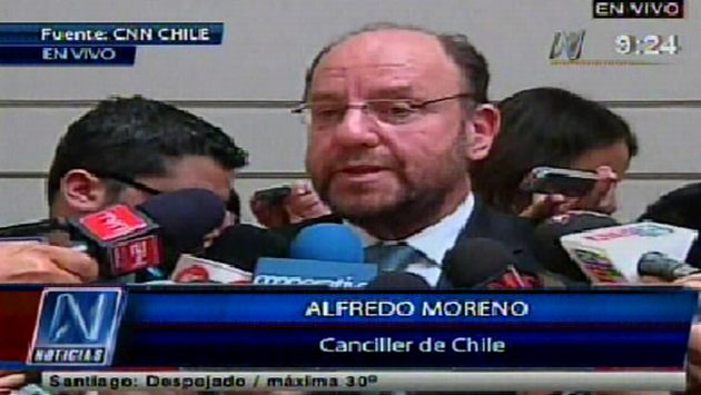 Moreno dijo que habitantes de Arica deben estar informados. (Canal N)