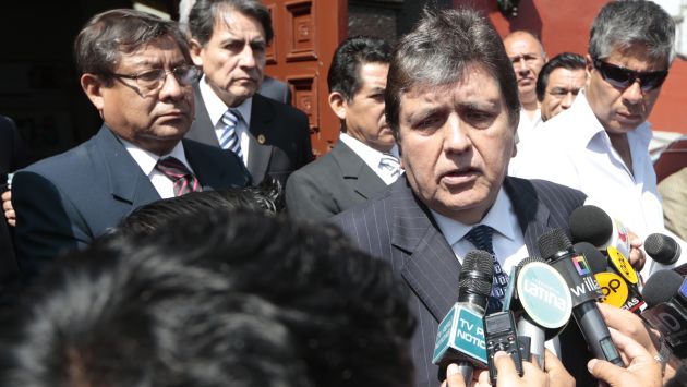 Alan García no piensa en relaciones internacionales entre Chile y Perú, según senador. (Mario Zapata)