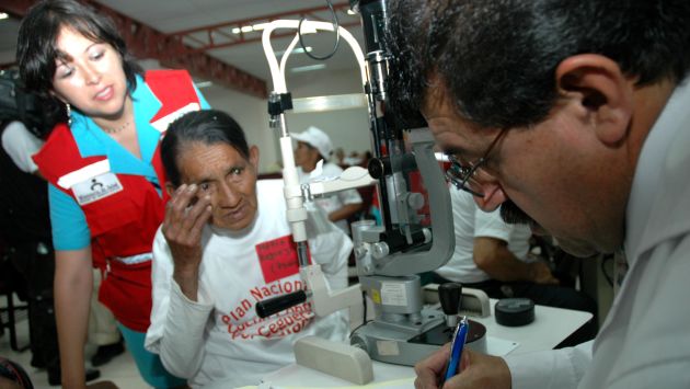 Instituto Nacional de Oftalmología atendió a personas pobres afiliadas al Seguro Integral de Salud. (Perú21)