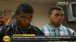Policía Nacional capturó a tres ‘raqueteros’ en San Miguel. (RPP)