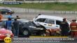 Lince: Auto chocó contra un taxi en la Vía Expresa