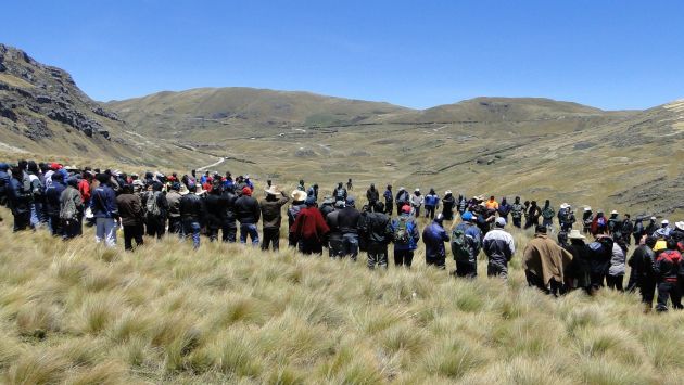 Ronderos cometieron actos de vandalismo en las instalaciones de Yanacocha. (Perú21)